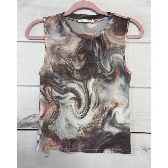 Ellison Top Size SM Sheer Lightweight Stylish - Picture 1 of 6